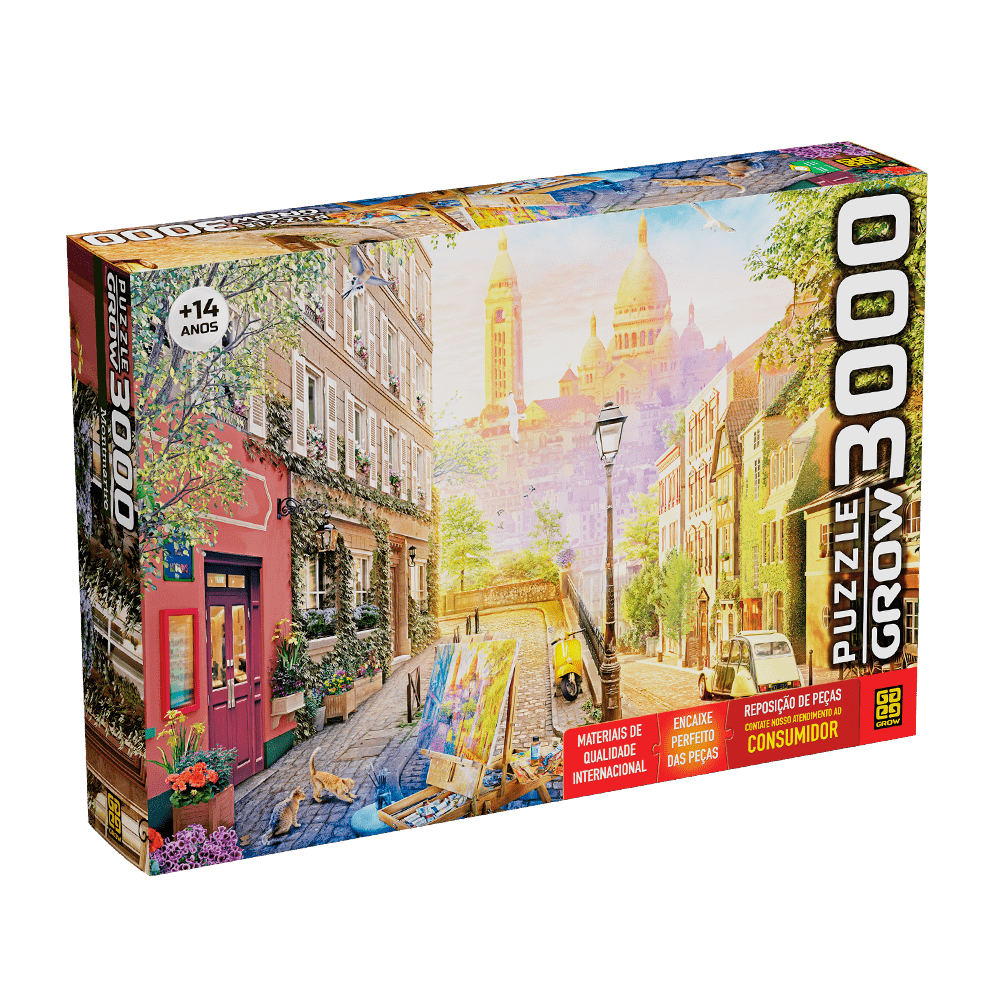 QUEBRA-CABEÇA 3000 PEÇAS MONTMARTRE - GROW - 04052