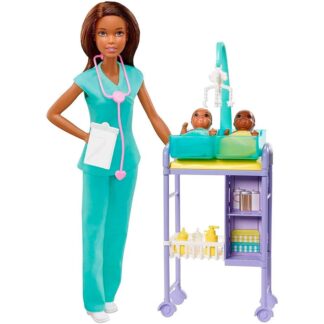 BONECA BARBIE PROFISSOES PEDIATRA MORENA - MATTEL - GKH24